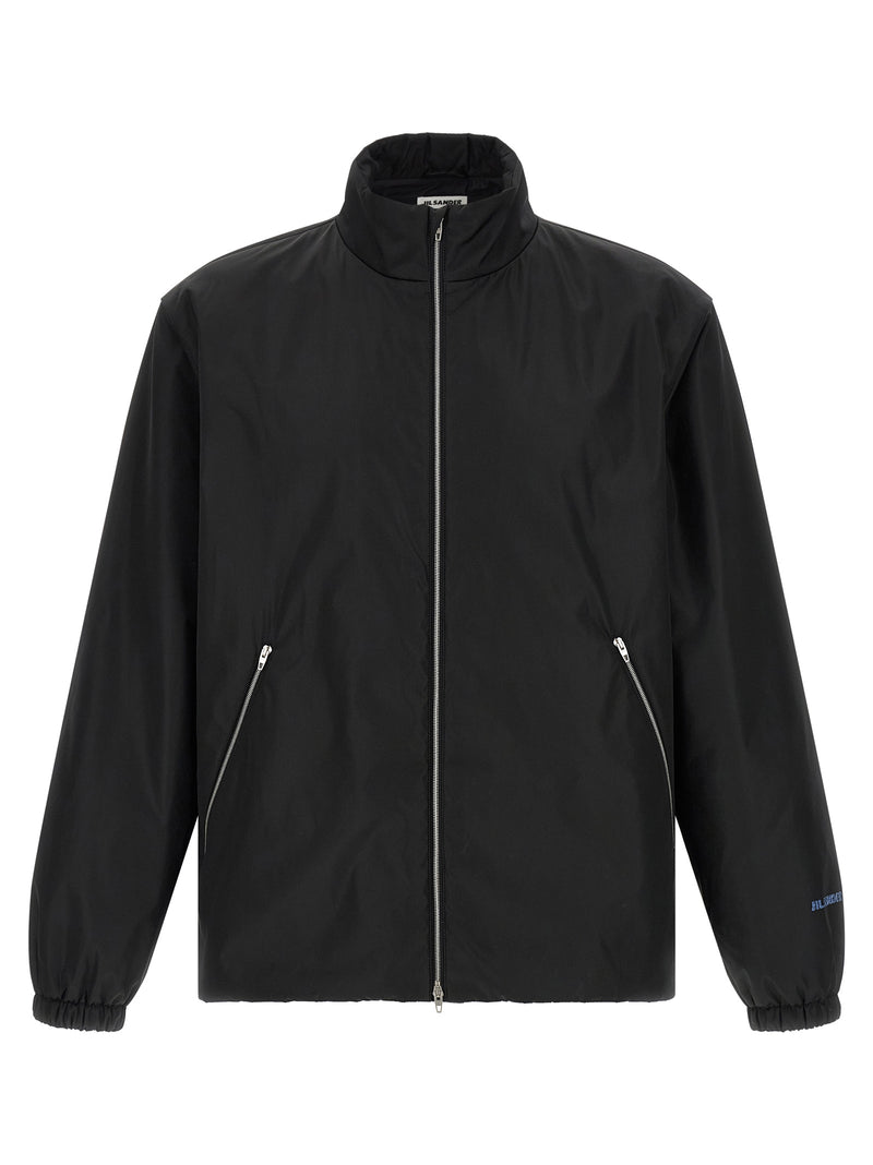 Jil Sander Black Polyester Full-Length Jacket