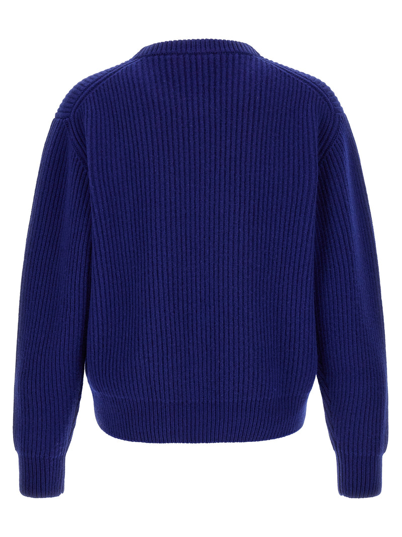 Jil Sander Blue Wool Cardigan