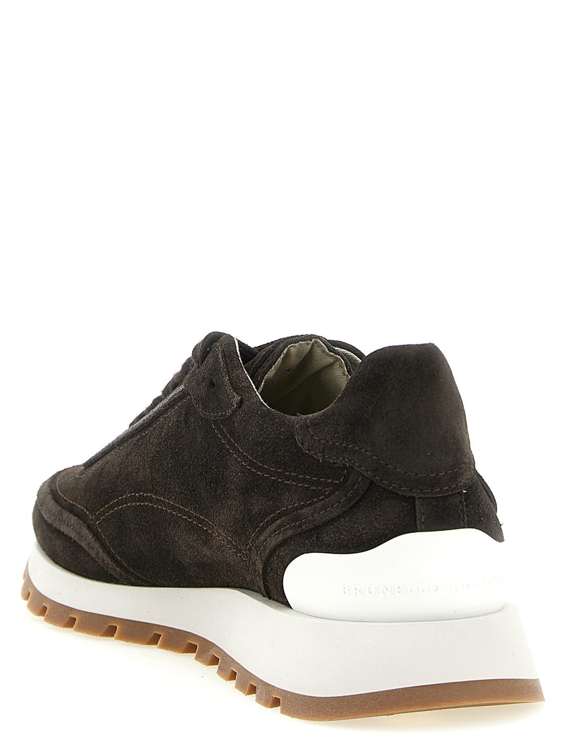 Brunello Cucinelli Brown Calfskin Sneakers