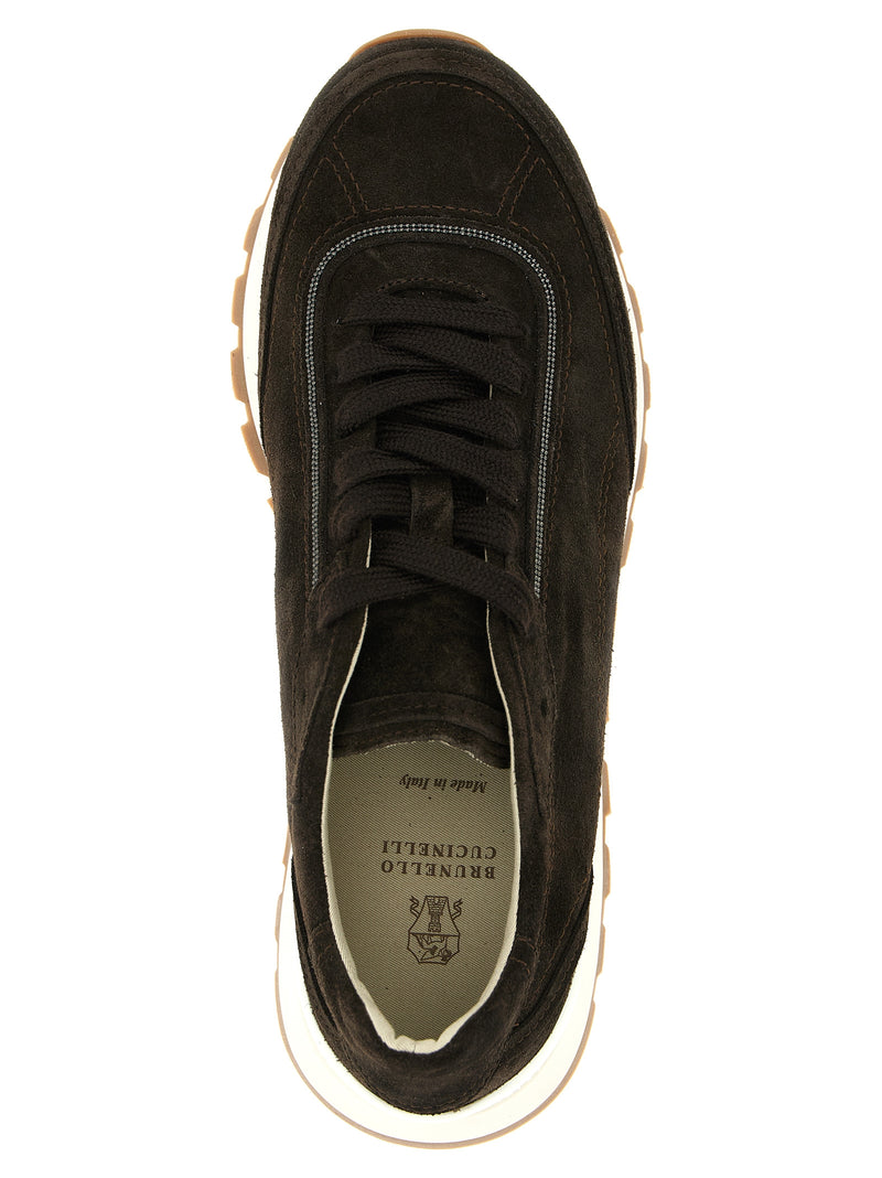 Brunello Cucinelli Brown Calfskin Sneakers