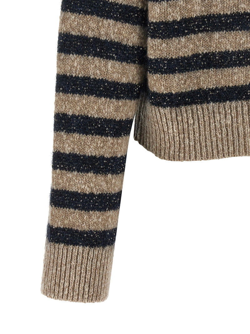 Brunello Cucinelli Multicolor Wool Cardigan