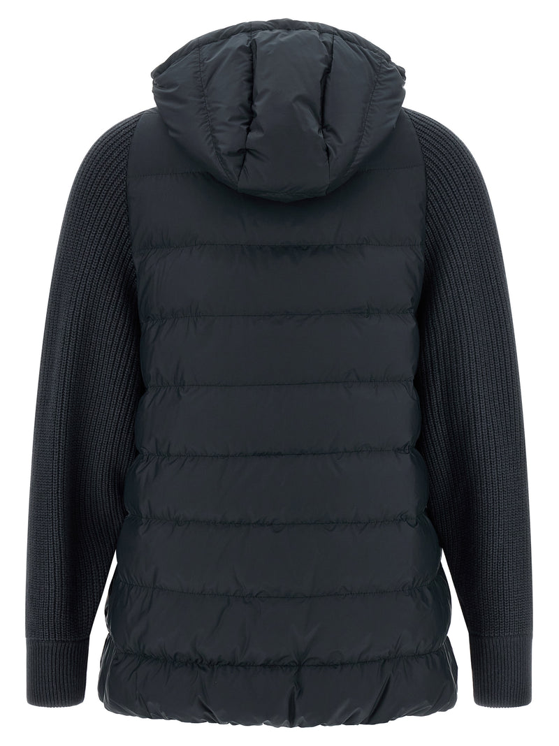 Brunello Cucinelli Blue Polyester Full-Length Jacket