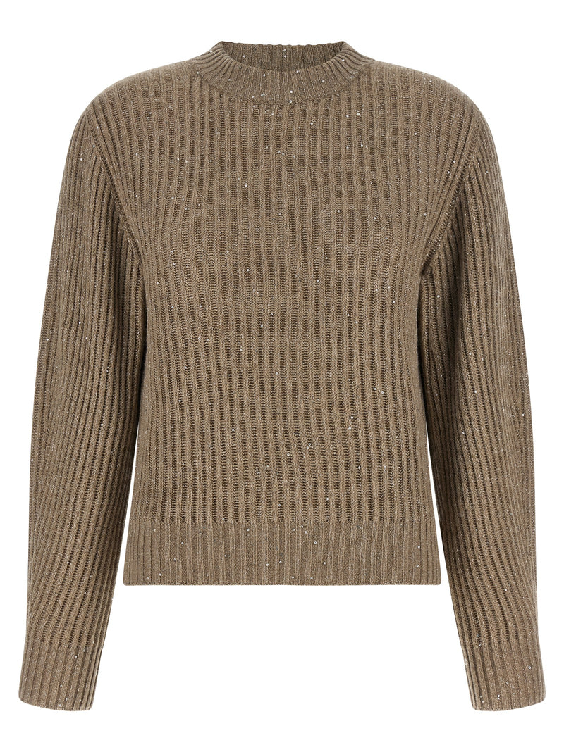 Brunello Cucinelli Beige Cashmere Cardigan