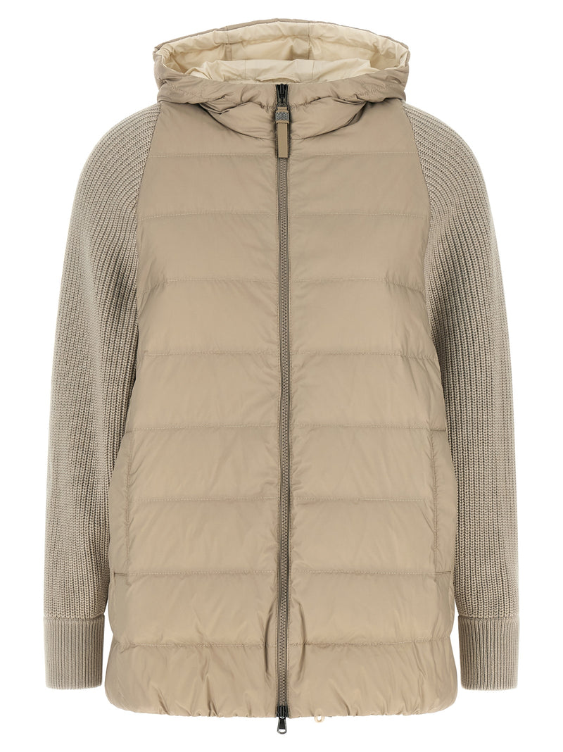 Brunello Cucinelli Beige Polyester Full-Length Jacket
