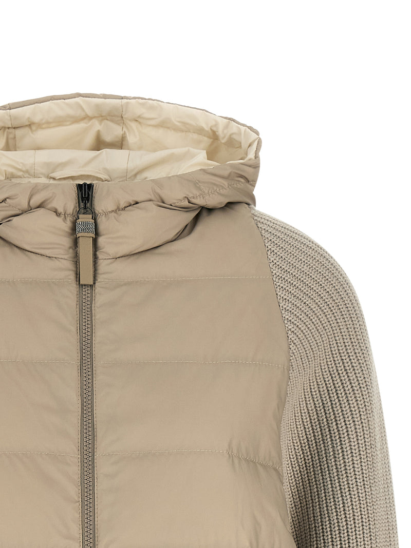 Brunello Cucinelli Beige Polyester Full-Length Jacket