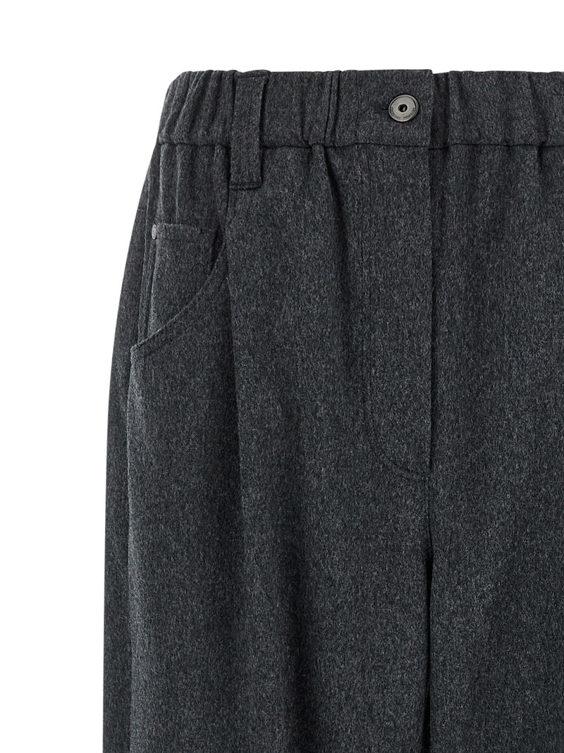 Brunello Cucinelli Gray Wool Pants