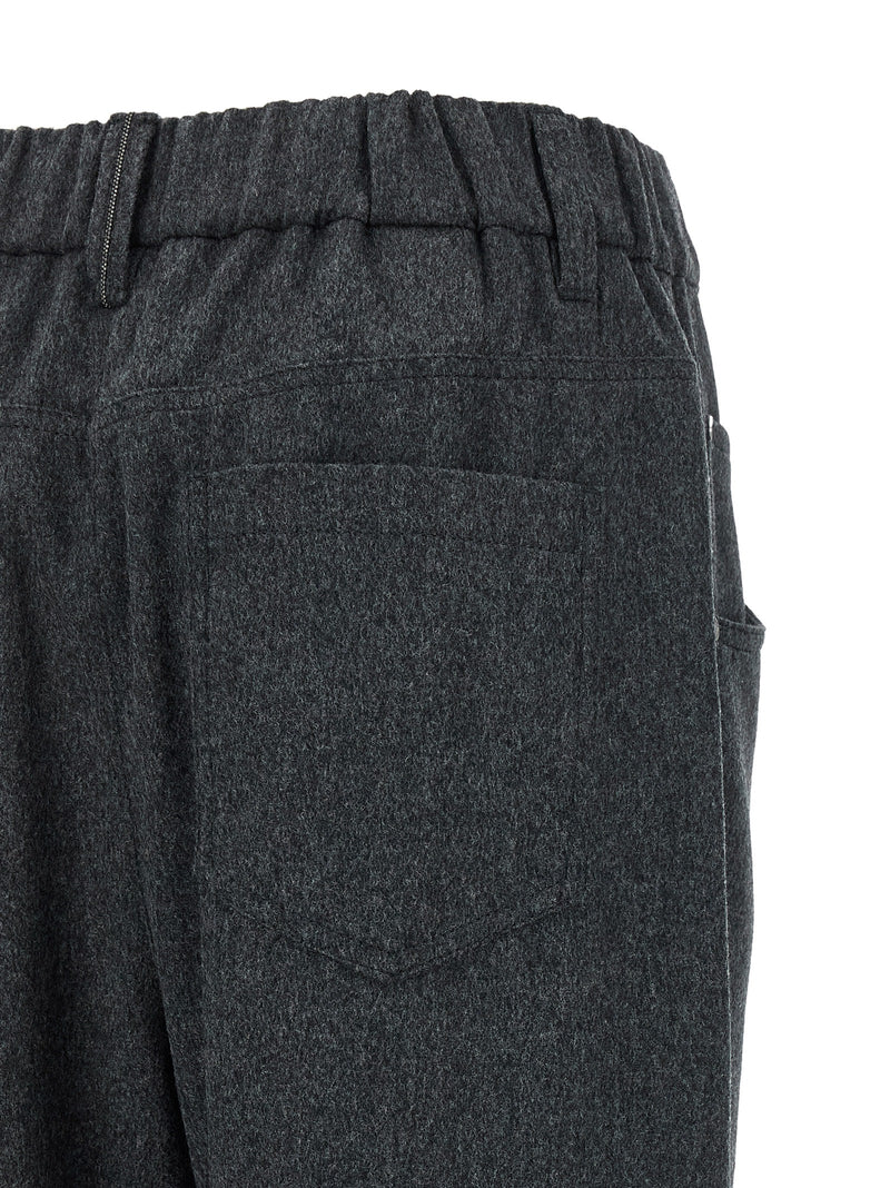Brunello Cucinelli Gray Wool Pants