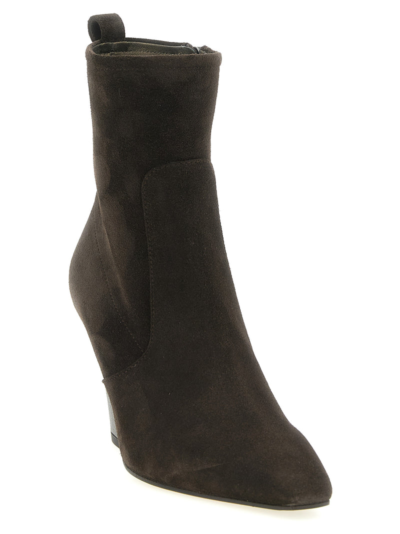 Brunello Cucinelli Brown Calfskin Ankle Boots