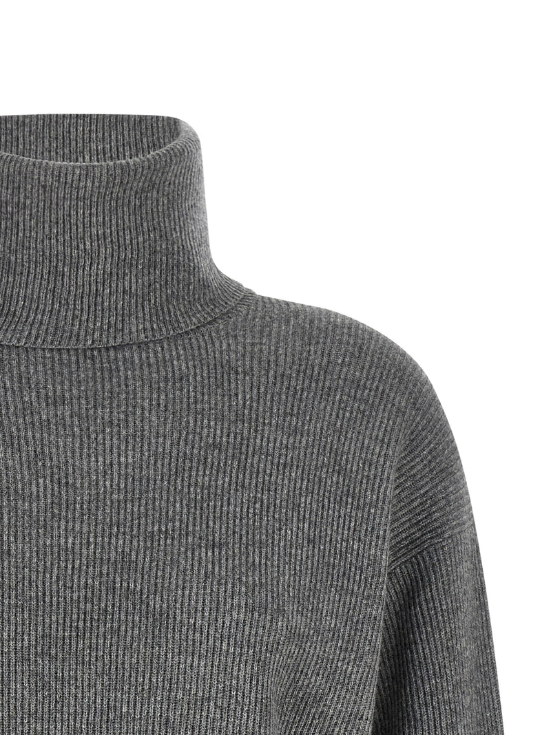 Brunello Cucinelli Gray Virgin Wool Cardigan