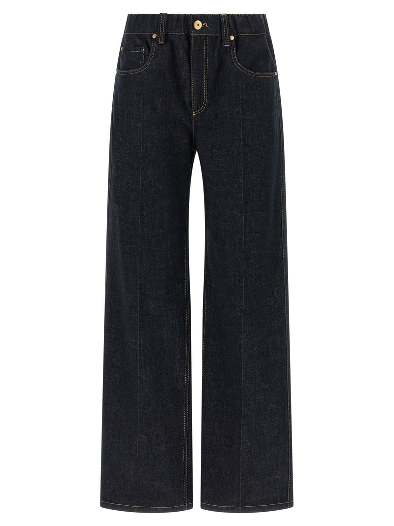 Brunello Cucinelli Blue Cotton Jeans Denim