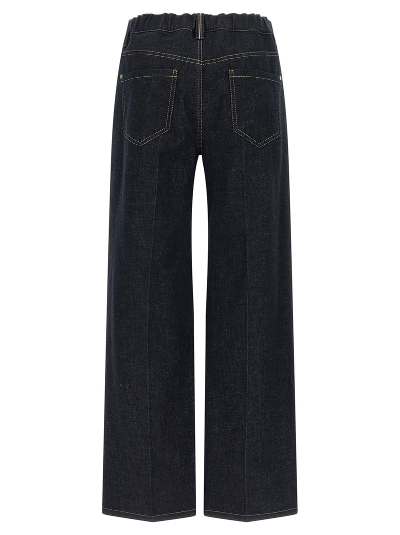 Brunello Cucinelli Blue Cotton Jeans Denim