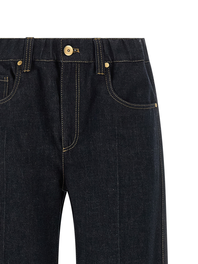Brunello Cucinelli Blue Cotton Jeans Denim