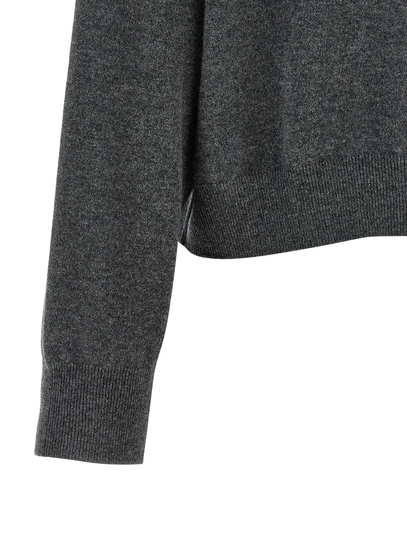 Brunello Cucinelli Gray Cashmere Cardigan