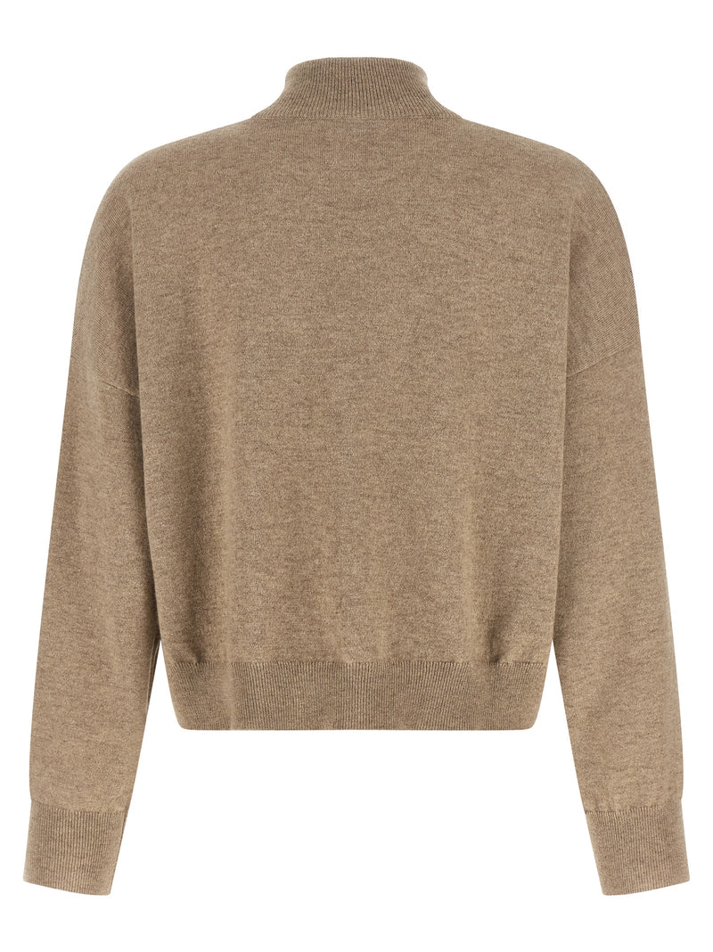 Brunello Cucinelli Beige Cashmere Cardigan