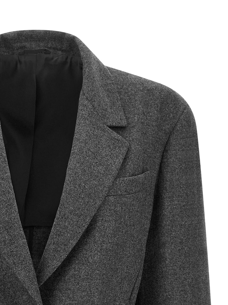 Brunello Cucinelli Gray Virgin Wool Blazer