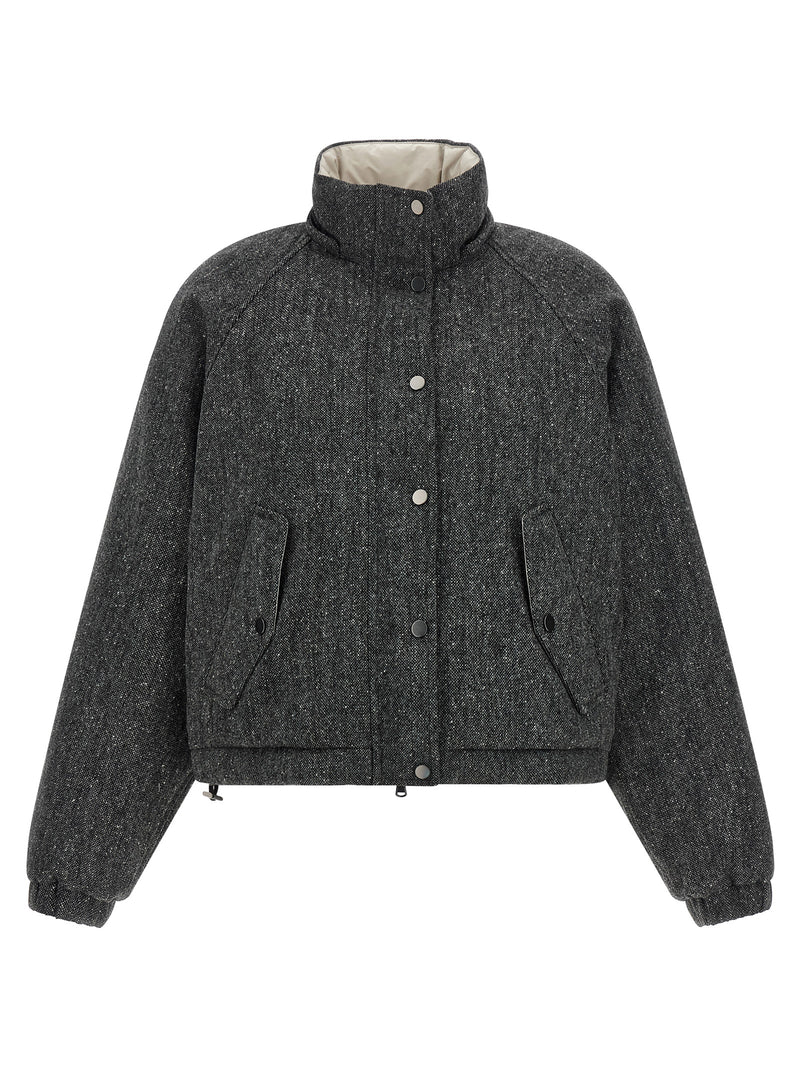 Brunello Cucinelli Gray Virgin Wool Jacket