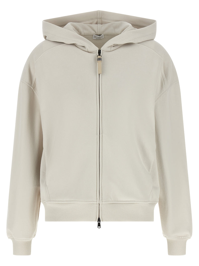 Brunello Cucinelli Beige Cotton Sweatshirt
