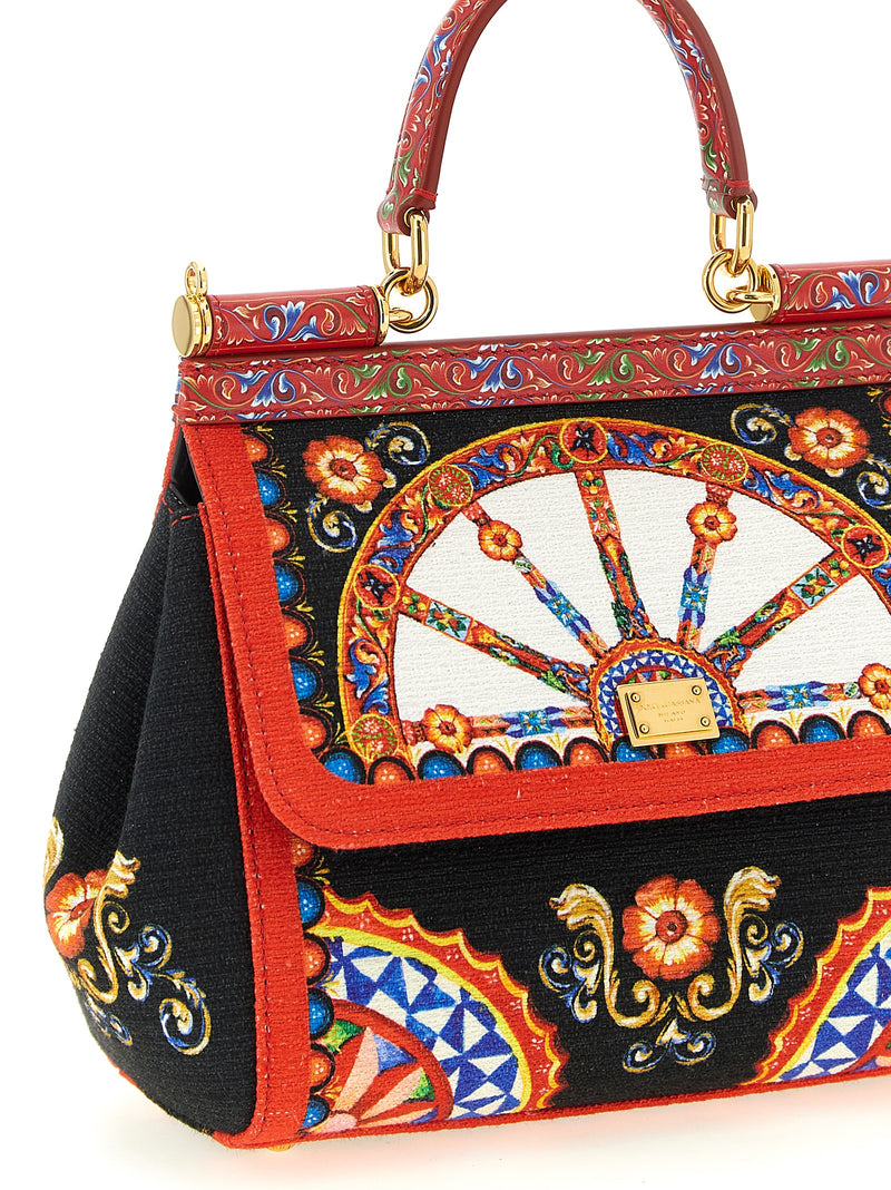 Dolce & Gabbana Multicolor Cotton Handbag