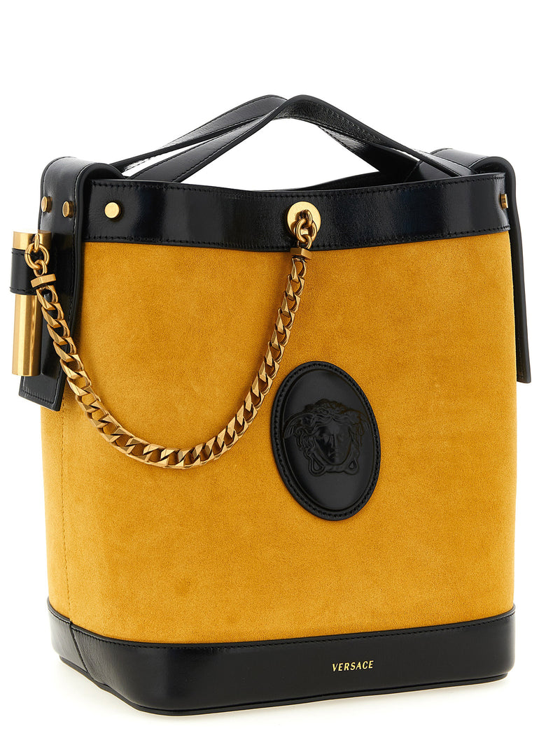 Versace Bicolor Calfskin Shoulder Bag