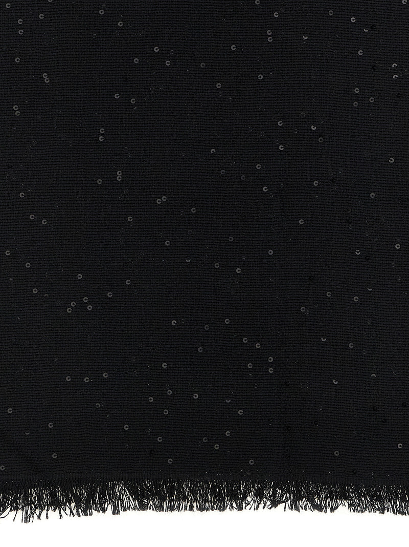 Brunello Cucinelli Black Cashmere Scarf