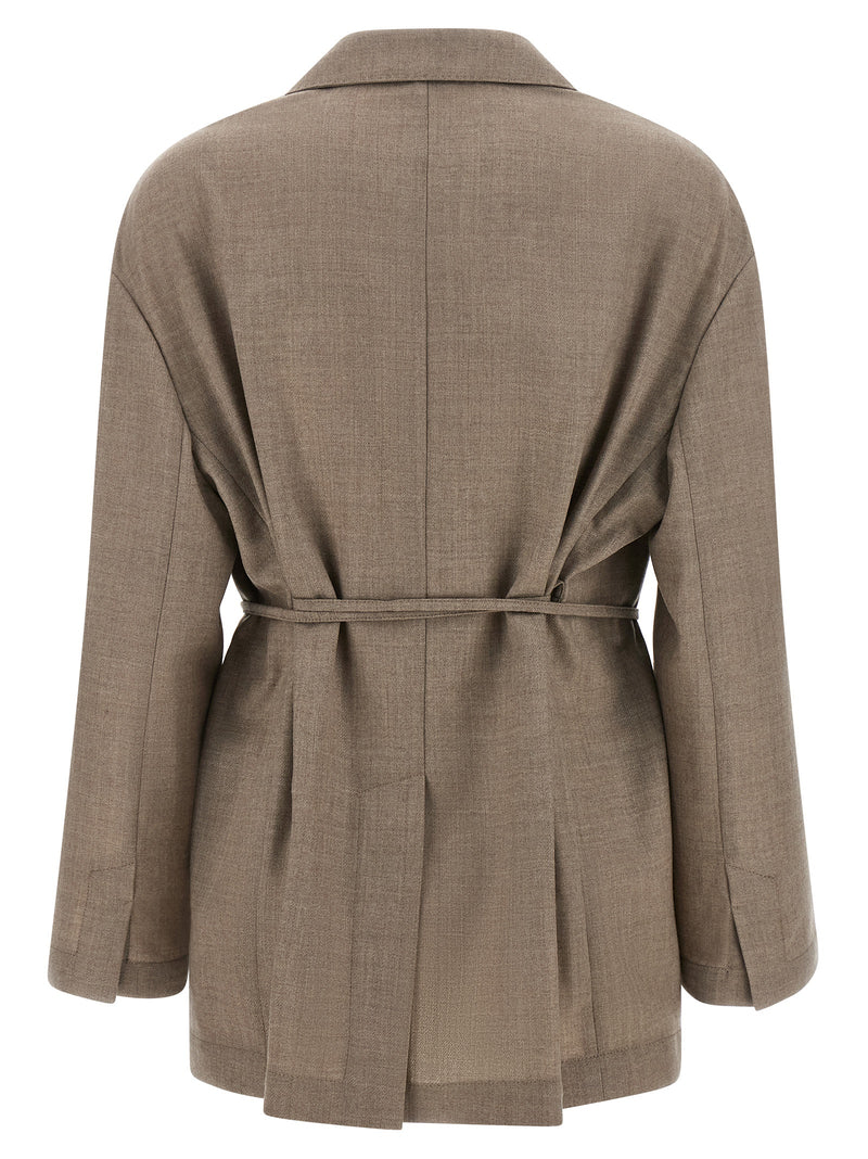 Brunello Cucinelli Beige Virgin Wool Blazer