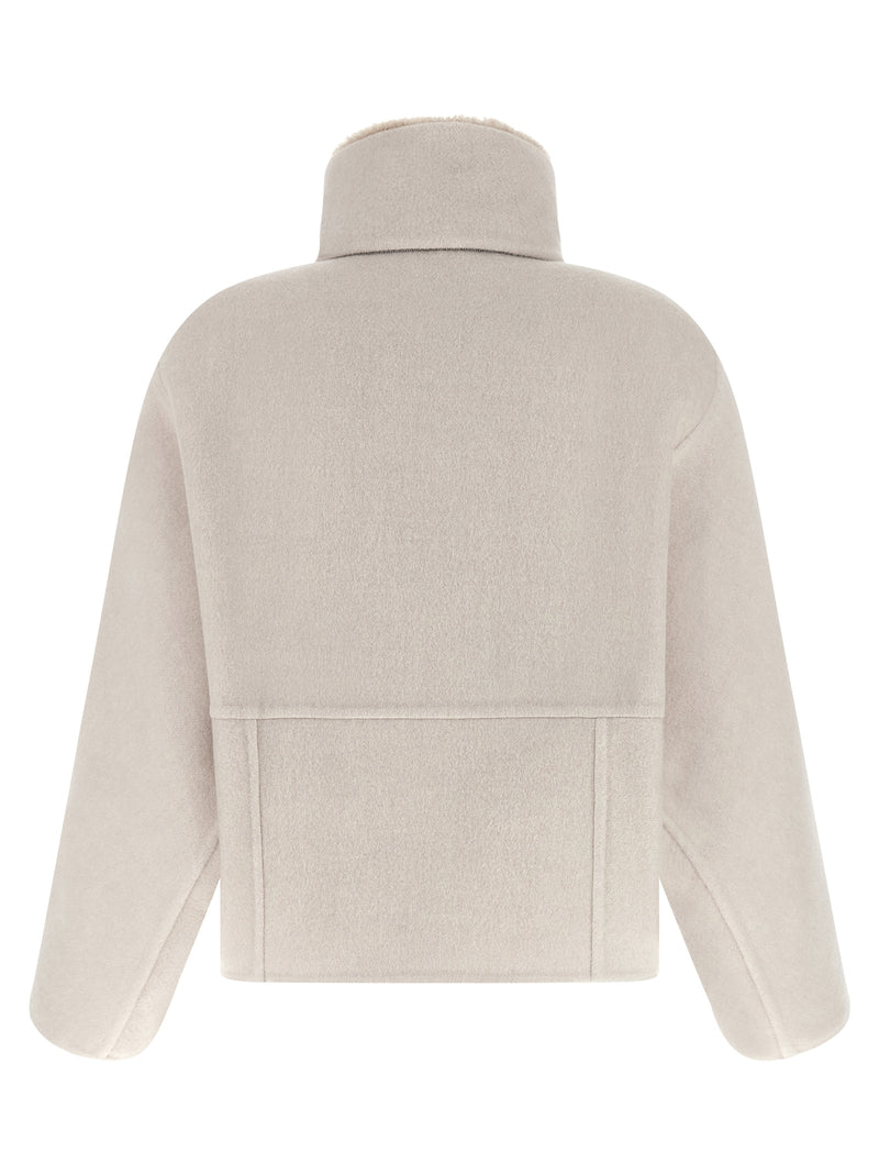 Brunello Cucinelli Gray Virgin Wool Coat