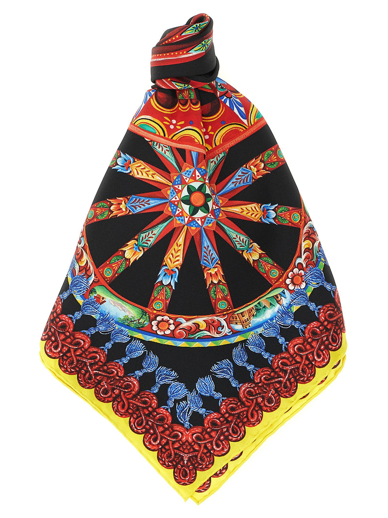 Dolce & Gabbana Multicolor Silk Scarf