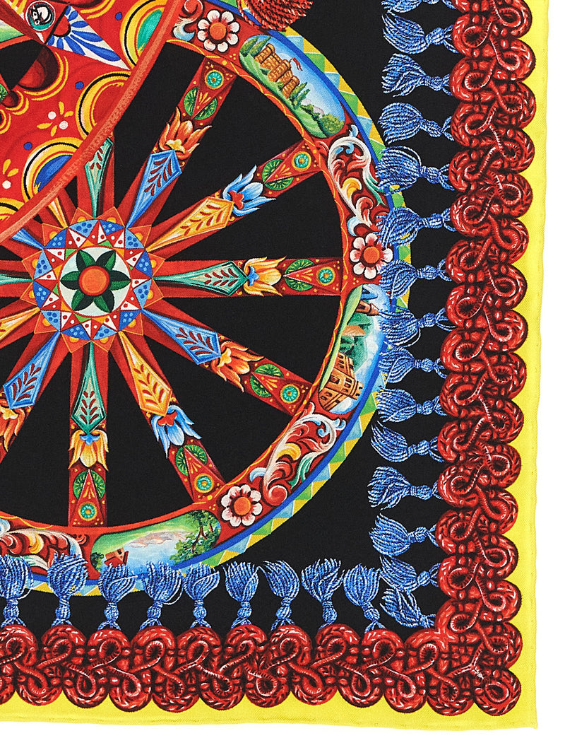 Dolce & Gabbana Multicolor Silk Scarf