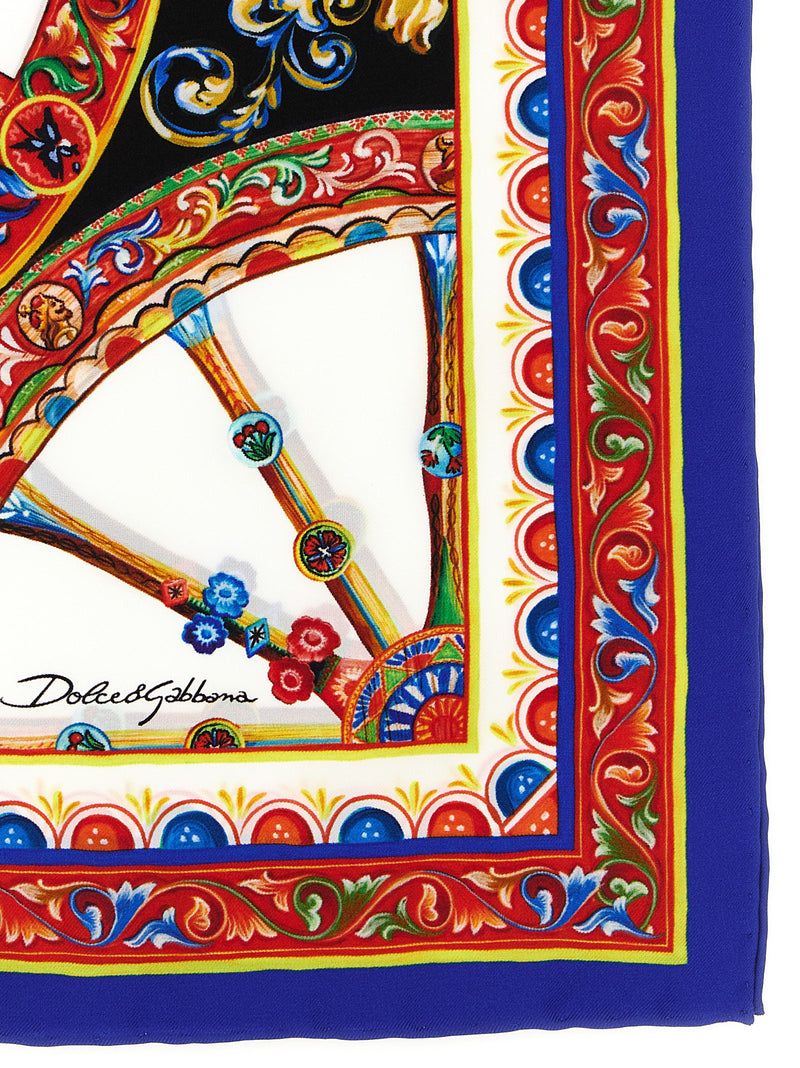 Dolce & Gabbana Multicolor Silk Scarf