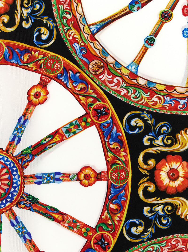 Dolce & Gabbana Multicolor Silk Scarf