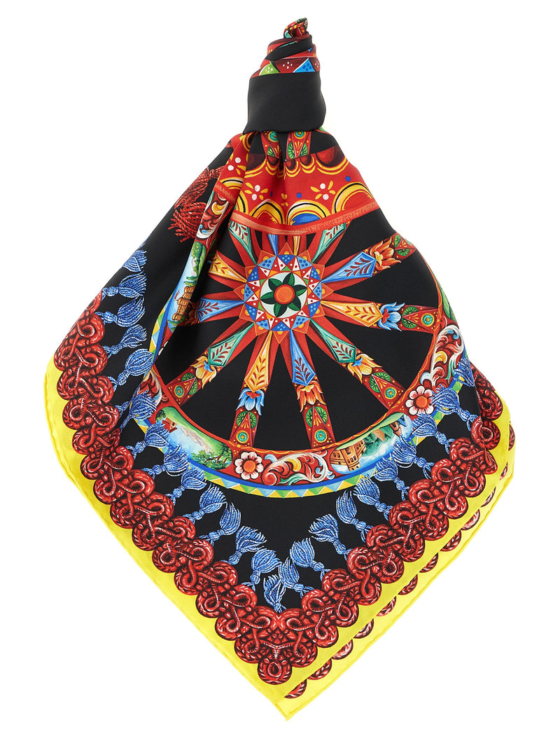 Dolce & Gabbana Multicolor Silk Scarf