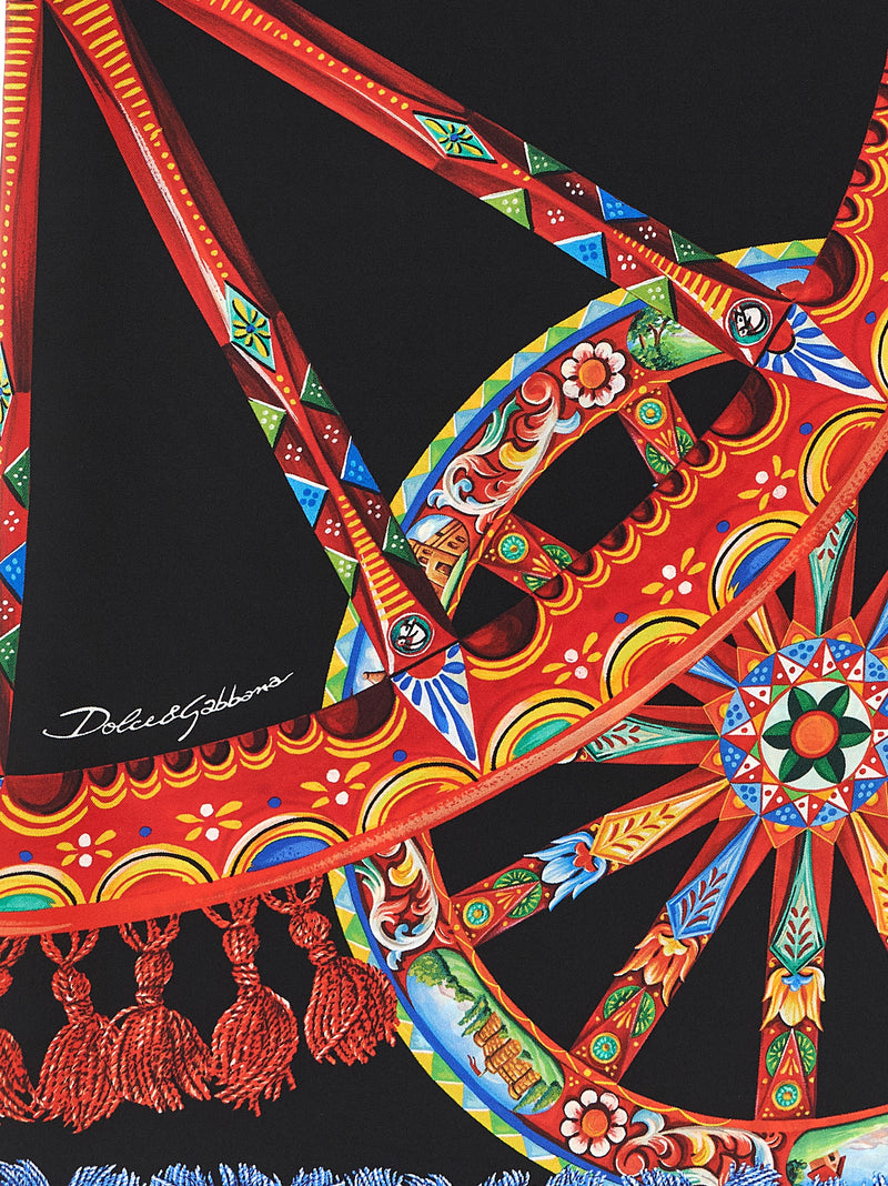 Dolce & Gabbana Multicolor Silk Scarf