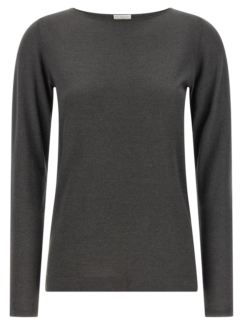 Brunello Cucinelli Gray Cashmere Cardigan