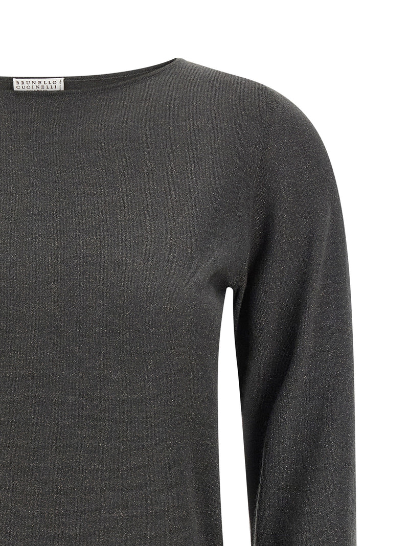 Brunello Cucinelli Gray Cashmere Cardigan