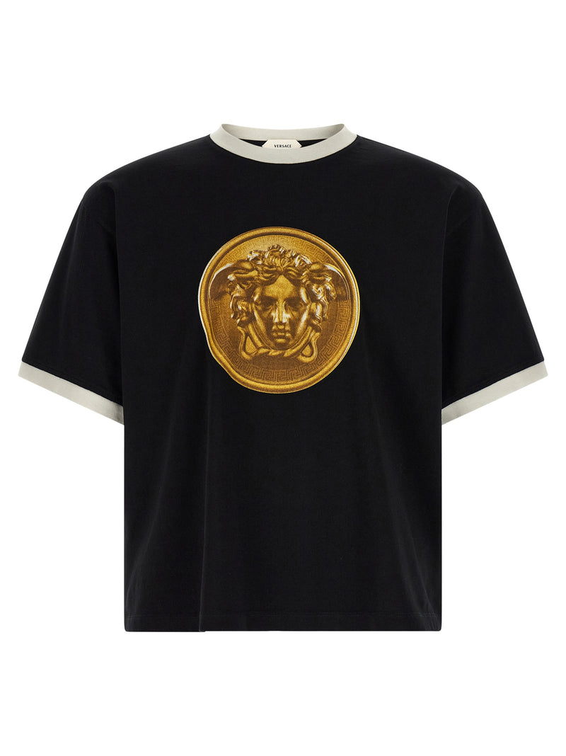 Versace Black Cotton T-Shirt