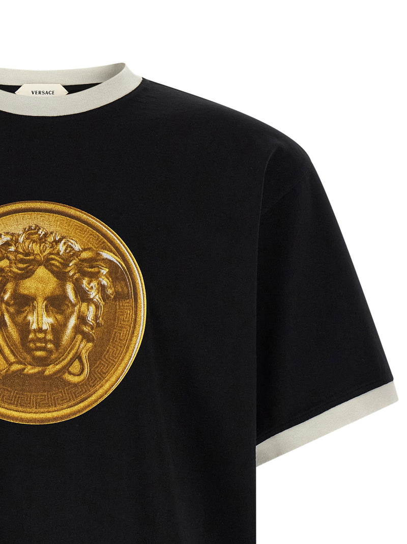 Versace Black Cotton T-Shirt