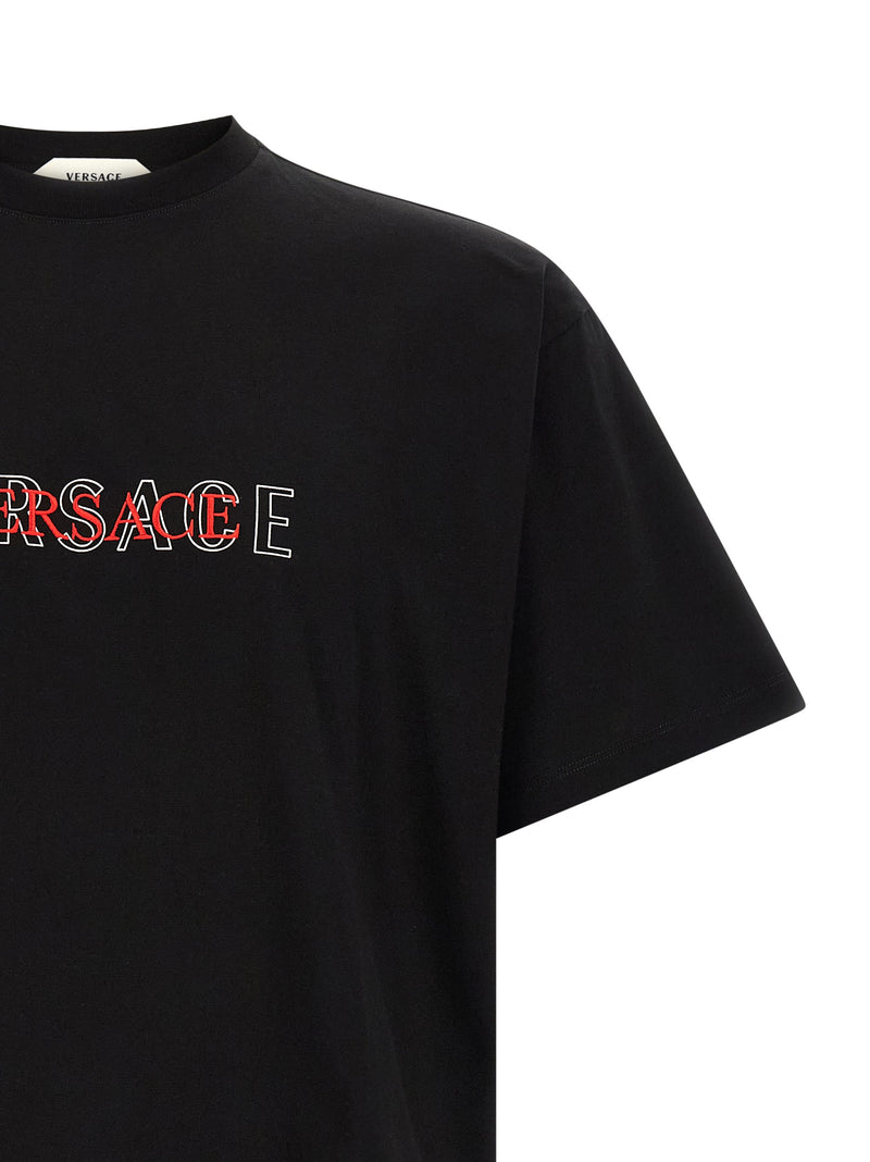 Versace Black Cotton T-Shirt