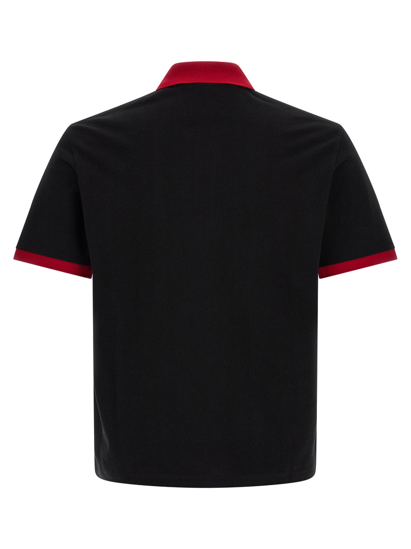 Versace Black Cotton Polo Shirt