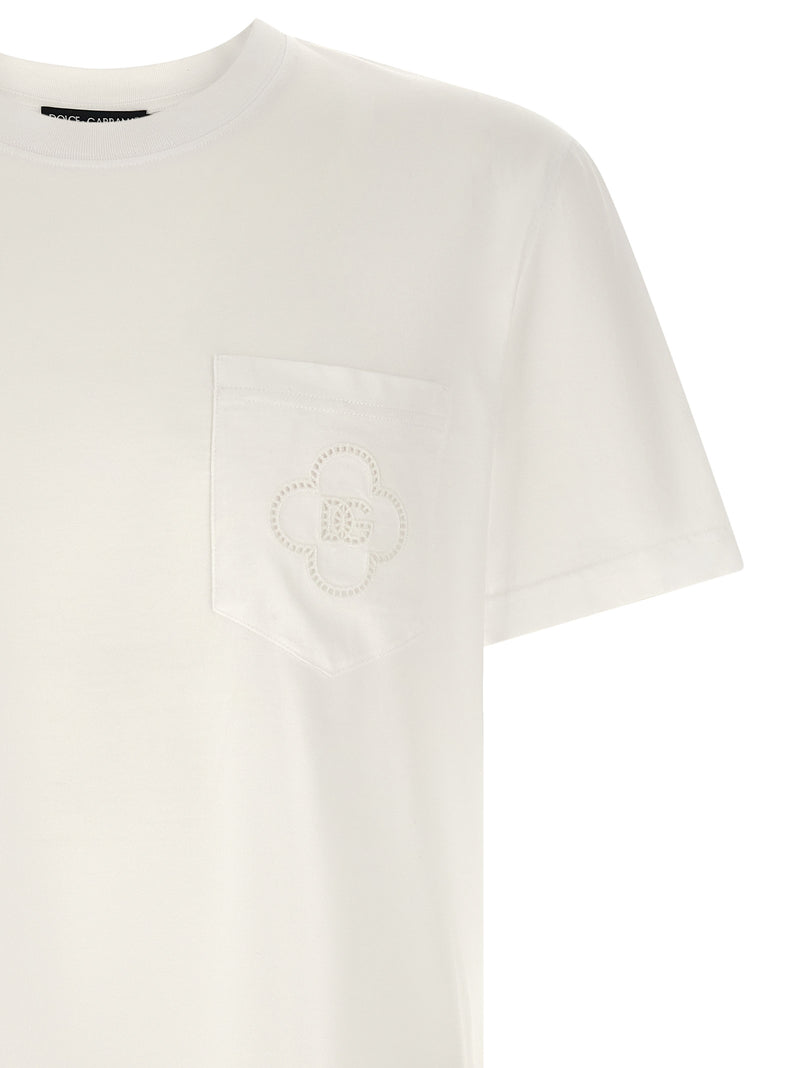 Dolce & Gabbana White Cotton T-Shirt