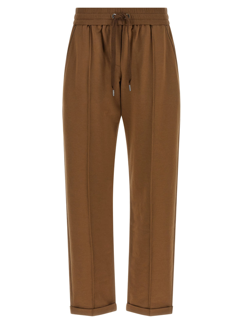 Brunello Cucinelli Brown Cotton Joggers (Workout Pants)