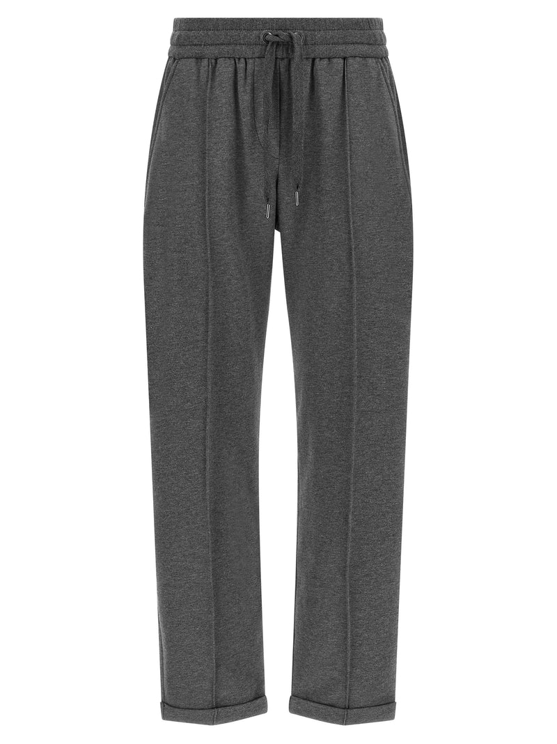 Brunello Cucinelli Gray Cotton Casual Pants