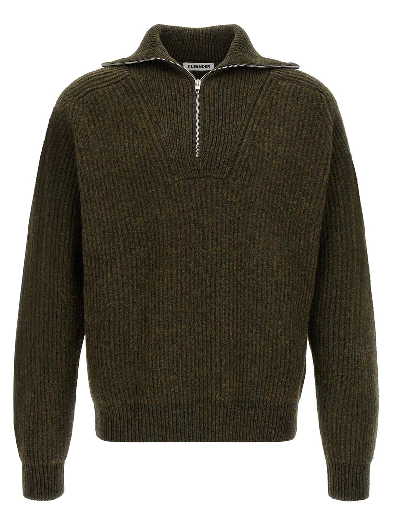 Jil Sander Bicolor Wool Cardigan