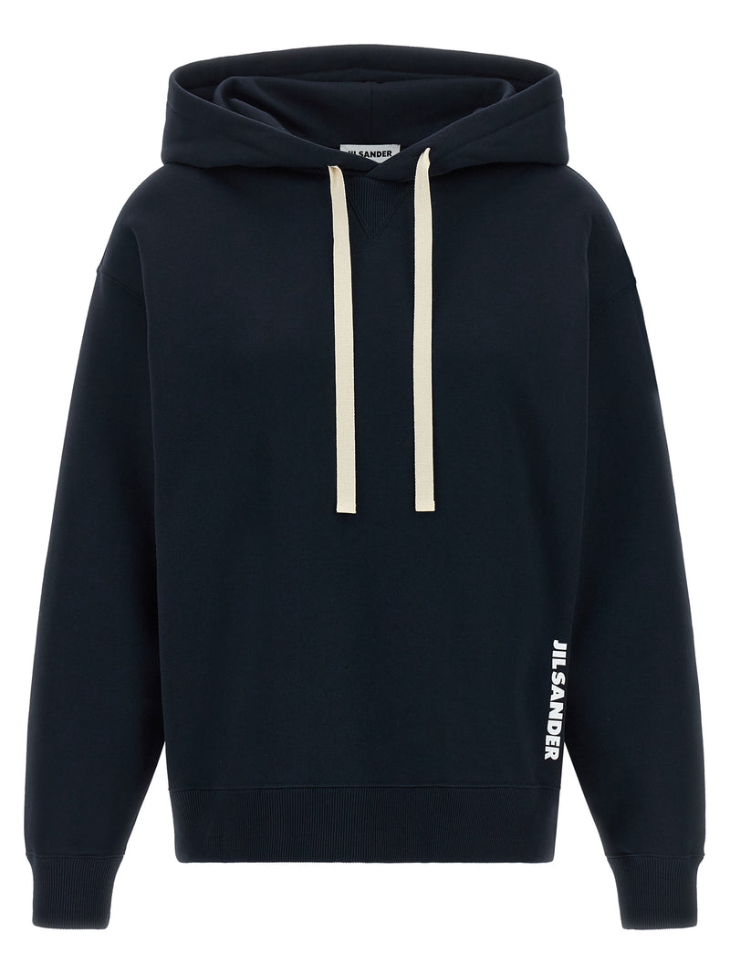 Jil Sander Blue Cotton Sweatshirt