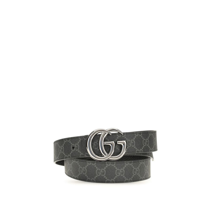 Gucci Black Calf Leather Bos Taurus Regular Belt