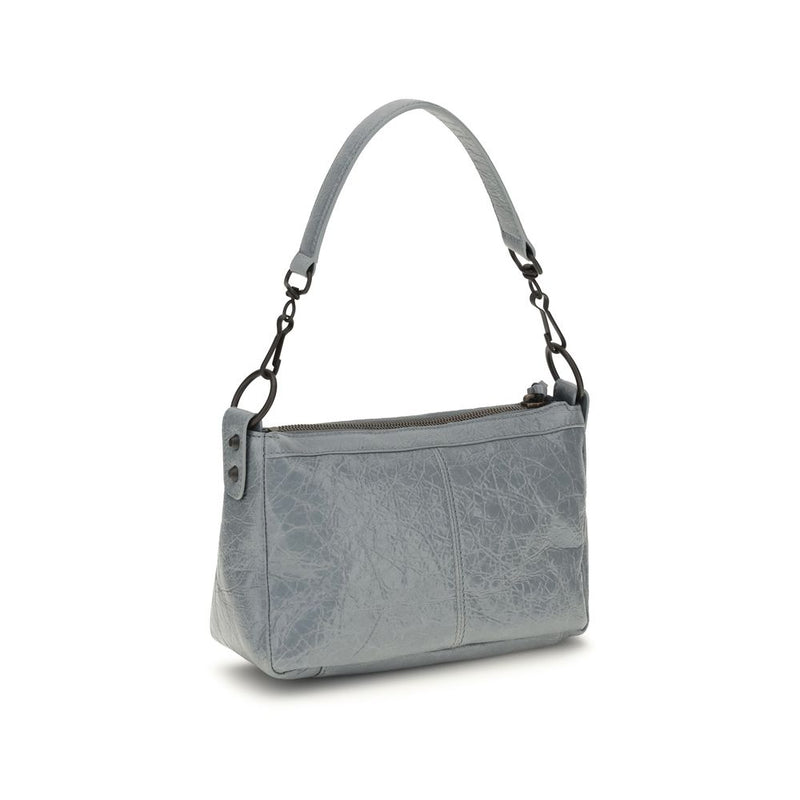 Balenciaga Gray Lamb Ovis Aries Shoulder Bag