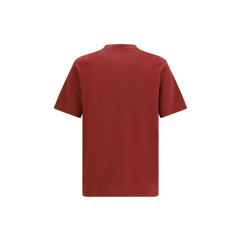 Brunello Cucinelli Bordeaux Cotton T-Shirt