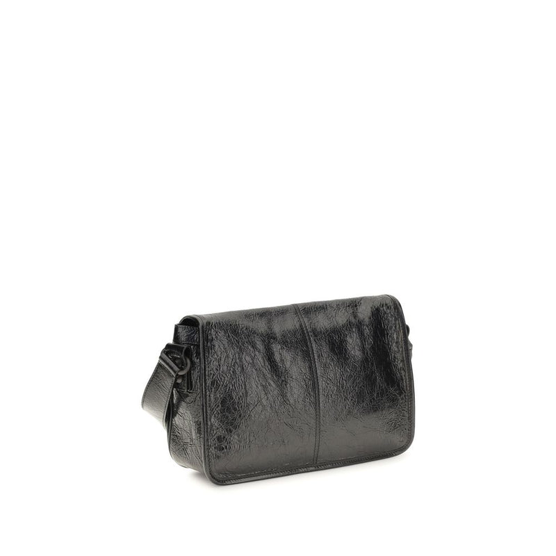 Balenciaga Black Lamb Ovis Aries Shoulder Bag