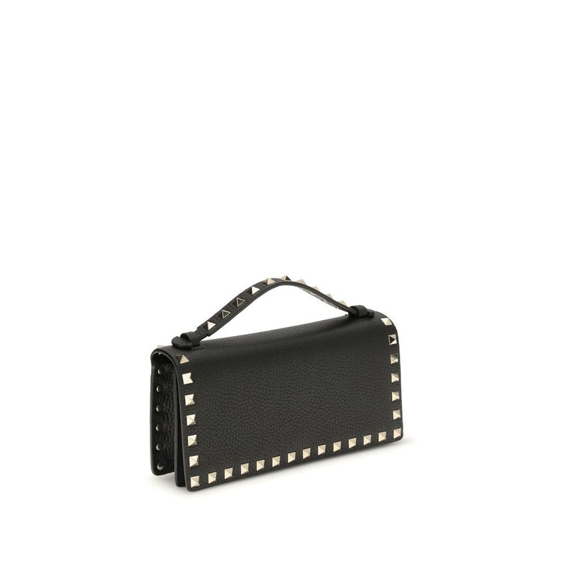 Valentino Garavani Black Calf Leather Bos Taurus Wallet