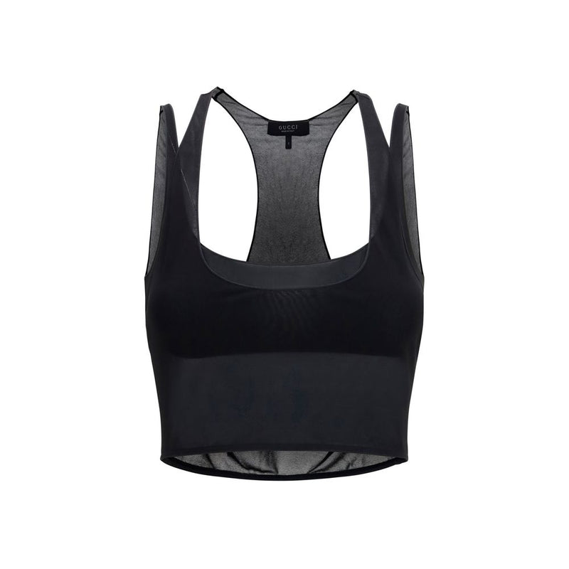 Gucci Black Viscose Blouse