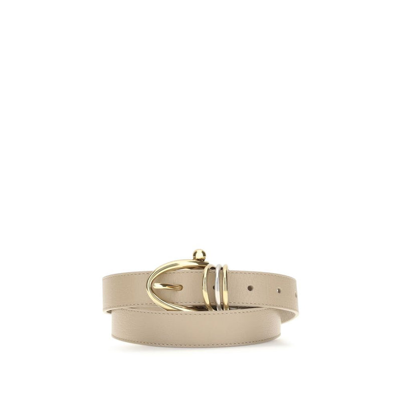 Chloé Beige Calf Leather Bos Taurus Regular Belt